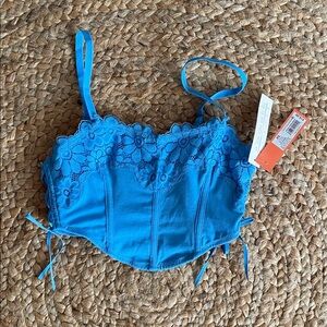 Colsie Bright Blue Lace Bralette